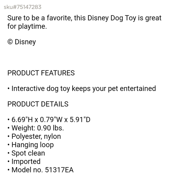 ๐50% OFF - NWTโผ๏ธ Set of 3 Different Minnie Mouse Dog Toys - Picture 7 of 13